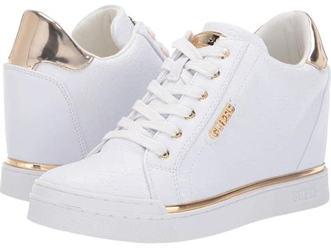 guess white sneakers for women